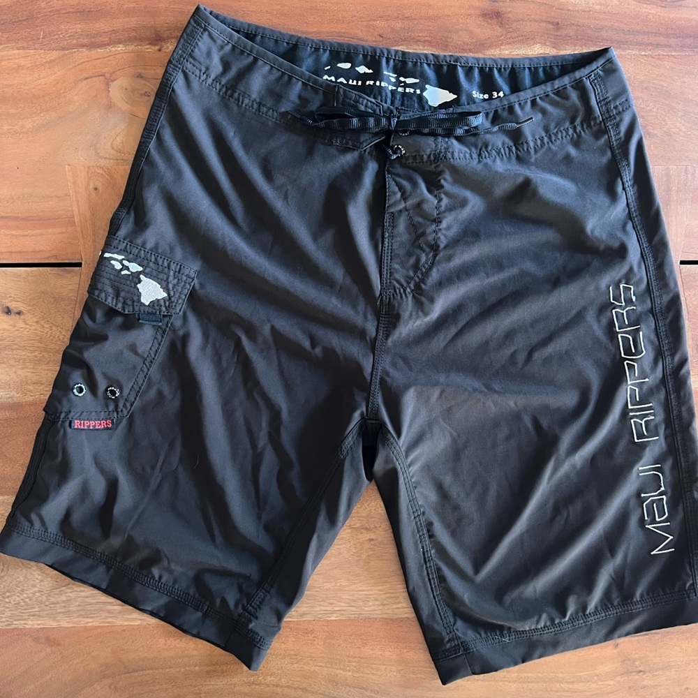 Men’s Maui Rippers Black Board Shorts